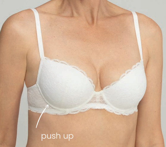 Karina - Reggiseno Push-Up Pizzo Continuativo